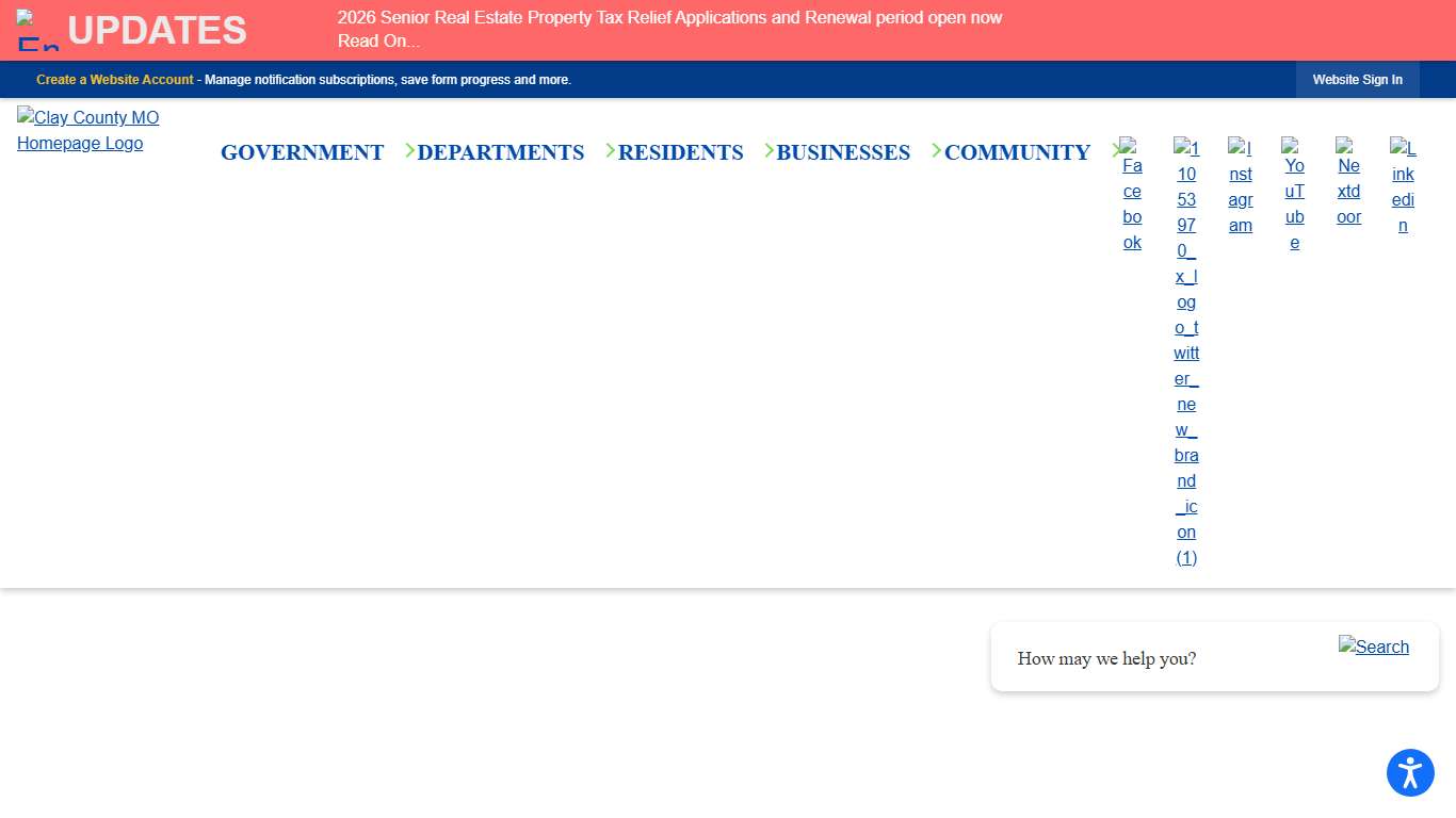 Online Search Access/Notifications/Privacy Policy | Clay County, MO